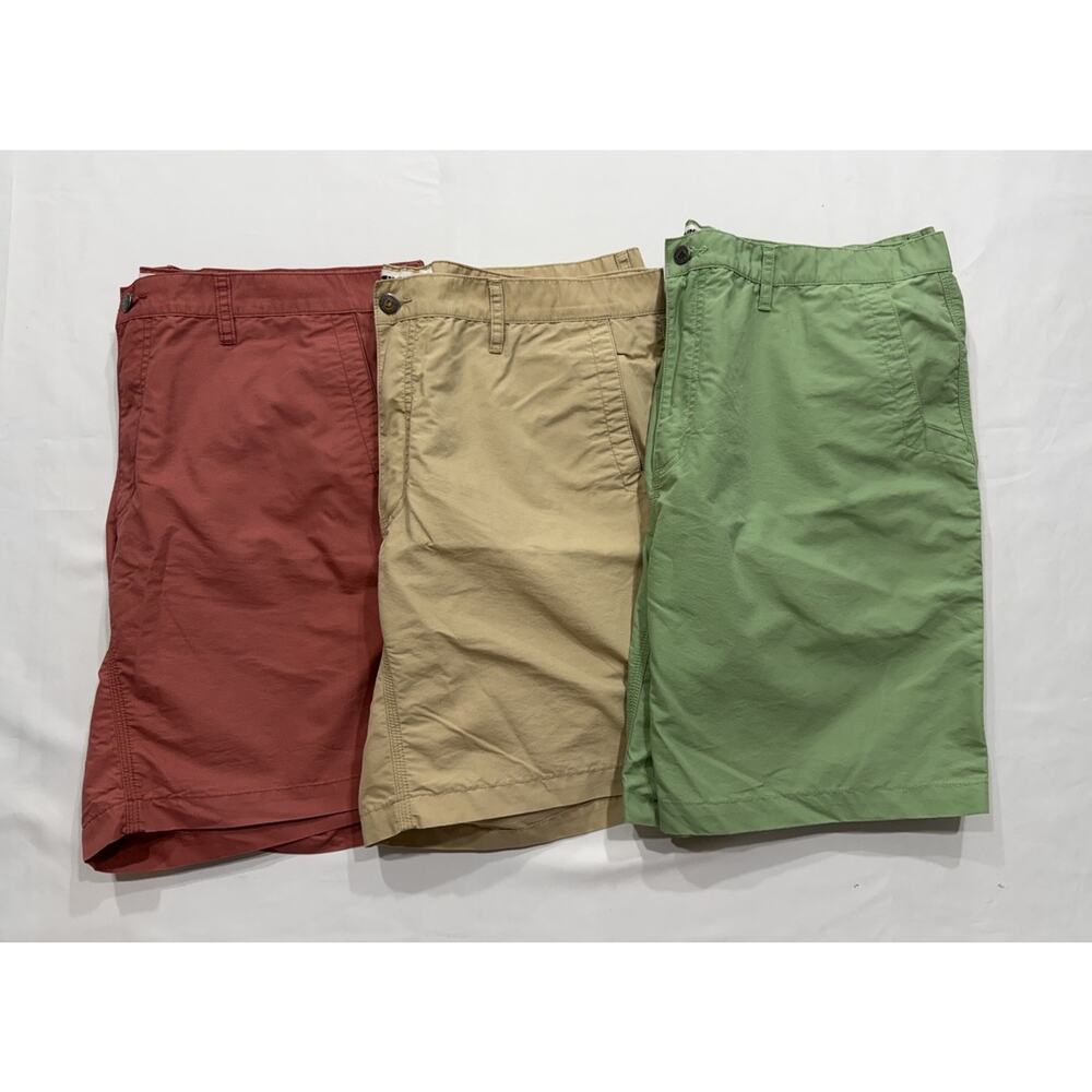 Mountain Khaki Lot Of 3 Men's Shorts Sz 42x8 Relaxed Fit Poplin